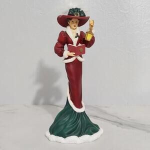 2/$50 Thomas Kinkade Christmas Caroling Figurine 1611A 2008 Hamilton Collection